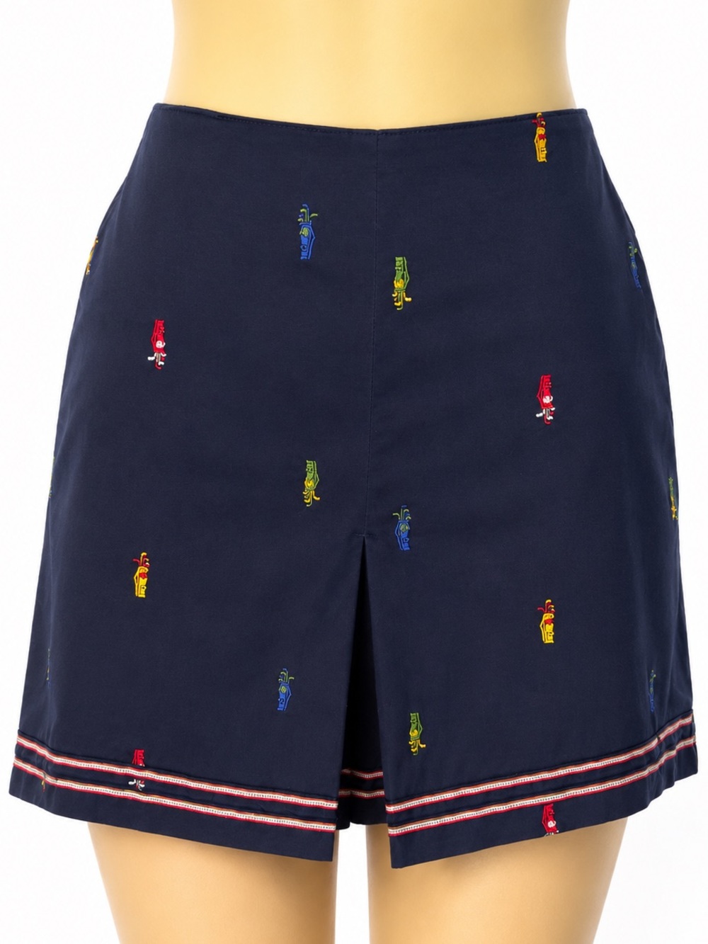 Liz Golf Vintage 90s Embroidered Golf Club Skort skirt shorts Women’s Sz 10 Navy